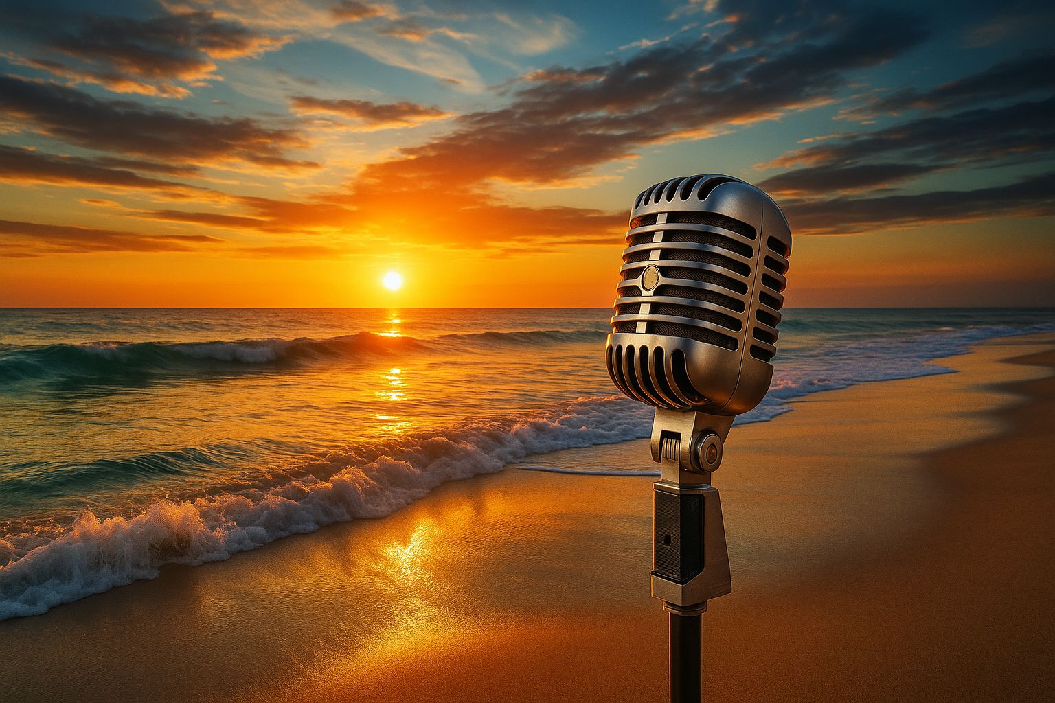 Mic on Beach